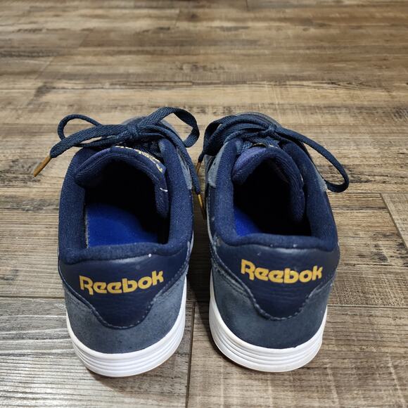 Reebok classic Womens size 8.5 shoes blue leather comfort sneakers - Picture 3 of 9